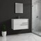 Homeroots 32" Off White Wood Floating Bathroom Vanity With White Sink And Two Drawers 624092 - alternate 5