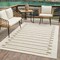 Homeroots 5' X 7' Beige And Brown Geometric Distressed Indoor Outdoor Area Rug 558761 - alternate 7