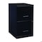 Space Solutions 14.25 in W 2 Drawer Vertical File Cabinet, Black 14341 - alternate 1