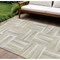 Homeroots 10' X 14' Ivory Beige And Gray Geometric Washable Indoor Outdoor Area Rug 598273 - alternate 1
