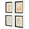 Homeroots Set Of Four Lepal II White Framed Print Wall Art, 4PK 526953 - alternate 6