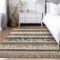 Homeroots 8' X 10' Brown Beige And Ivory Striped Washable Indoor Outdoor Area Rug 598325 - alternate 8