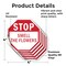 Signmission Stop Smell the Flowers, 4 inch X 4 inch, Vinyl Decal, 5PK OC-D-5PACK-4-65 - alternate 4