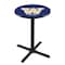Holland Bar Stool Co 42" Blk Wrinkle Washington Pub Table, 36" dia. Top L211B4236WashUn - alternate 1