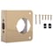 Prosource Door Reinforcer, 2-3/4 in Backset, 1-3/4 in Thick Door, Steel, Brass, 4-1/2 in H, 4-1/4 in W HSH-046SBP-PS - alternate 1