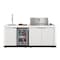 Koolmore Outdoor Kitchen Suite W/White Rock Beam Countertop, 4 Burner Grill, Refrigerator, Stainless Steel Sink KM-OKS-3585 - alternate 1