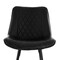 Elama 2 Piece Diamond Stitched Faux Leather Bar Chair in Black with Metal Legs ELM-799-19C-BLK - alternate 9