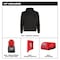 Milwaukee Tool Men's Heated Hoodie, Up to 8 hours Time, Zipper Closure, Black, Size M M200B-21M - alternate 18