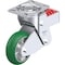 Blickle Swivel Plate Caster, PU, 6", 1100 lb., Overall Height: 9-1/2" LHF-ALST 150K-16-CO - alternate 1
