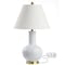 Jonathan Y Han 27" Ceramic/Iron Contemporary USB Charging LED Table Lamp, White/Brass Gold JYL6600A - alternate 11