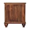 Homeroots 25" Brown Solid Wood Two Drawer Nightstand 701725 - alternate 9