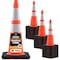 Xpose Safety Slim Line Traffic Safety Cone, 28 in, 6 in & 4 in Reflective Collar, DOT Approved, Orange, 24 pk OTC28SL-64-24-X - alternate 1