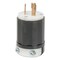 Leviton LockingPlug, 20A, 1hp, Black;White, Nylon 2311E - alternate 1