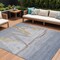 Homeroots 9' X 12' Blue And Gold Nautical Washable Indoor Outdoor Area Rug 631033 - alternate 1
