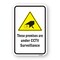 Signmission These Premises Are Under CCTV Surveillance, Heavy-Gauge Aluminum, 18" H, A-1824-24709 A-1824-24709 - alternate 1