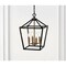 Jonathan Y Pagoda 12" 4-Light Classic Traditional Metal Cage Lantern LED Pendant, Oil Rubbed Bronze/Brass Gold JYL7436D - alternate 11