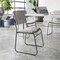 Flash Furniture HERCULES 500 lb. Capacity High Density Gray Vinyl Stacking Chair with Sled Base XU-8700-GRY-B-VYL-30-GG - alternate 9