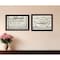 Homeroots Set Of Two Family Values 3 Black Framed Print Wall Art, 2PK 406148 - alternate 4
