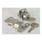 National Brand Alternative Zinc Alloy Mailbox Lock Brushed Nickel 804415 - alternate 2