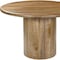 Homeroots 48" Natural Solid Wood Pedestal Base Round Top Dining Table 644518 - alternate 12