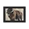 Homeroots The Boss Bison Only Black Framed Print Wall Art 529697 - alternate 4