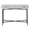 Homeroots 43" Gray And Black Cross Leg Console Table 333210 - alternate 9