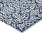 Homeroots 5' X 8' Navy Blue And Ivory Damask Washable Indoor Outdoor Area Rug 595170 - alternate 7