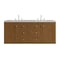 James Martin Vanities Laurent 60" Double Vanity, Honey Oak w/ 3 CM Eternal Jasmine Pearl Silestone Top 545-V60D-HNO-3EJP - alternate 7