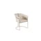 Homeroots Beige and Gold Faux Leather and Metal Partially Open Back Dining Arm Chair 719093 - alternate 8