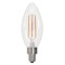 Bulbrite LED Filament 5 W Dimmable B11 Light Bulb with Clear Glass Finish and E12 Base, 2700K, 500Lumens, 4PK 861686 - alternate 6