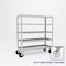 Pucel Five Shelf Extra Heavy Duty Stock Cart, 24 in W x 68 in H x 60 in D, Light Blue H-2460-S - alternate 1