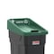 Suncast Commercial 23-Gallon Multi-Stream Trash Can, 1-Pack; Green TCN2030MSGR - alternate 5