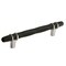 Amerock London 5-1/16 in 128 mm Center-to-Center Black Bronze/Satin Nickel Cabinet Pull BP36649BBRG10 - alternate 1