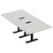 Skutchi Designs 8ft Rectangular Conference Table With Power | Harmony Series | 8 Person Meeting Room Table HAR-REC-48x96-T.BK-U779-EBLK - alternate 1