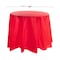 Smarty Had A Party 84 Red Round Disposable Plastic Tablecloths 96 Tablecloths, 96PK 823270-RD-CASE - alternate 8