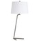 Homeroots 28" Silver Metal Table Lamp With White Drum Shade 524274 - alternate 5