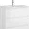 Homeroots 28" White Wood Freestanding Bathroom Vanity With White Sink And Three Drawers 627368 - alternate 5