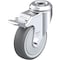 Blickle Kingpin Swivel Caster, TPR, 4", Brake LKRA-PATH 101KF-FI - alternate 1