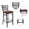 Flash Furniture 30" Ladder Back Restaurant Stool XU-DG697BLAD-BAR-BURV-GG - alternate 10