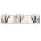 Jonathan Y Irving 22" 3-Light Seeded Glass/Iron Modern Contemporary LED Vanity Light, Nickel JYL7557A - alternate 13