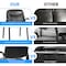 Simple Deluxe Leather Guest Chair w/ Padded Arm, Waiting Room Chairs Stationary Rest for Reception Area, 2PK 3A88FNCHAR22X34PUBLKX2 - alternate 7