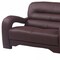 Homeroots 56in Brown And Dark Brown Faux Leather Love Seat 329512 - alternate 5