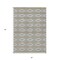 Homeroots 5' X 8' Gray Ivory And Brown Geometric Washable Indoor Outdoor Area Rug 599629 - alternate 9