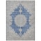 Homeroots 8' X 10' Navy Blue And Ivory Oriental Washable Indoor Outdoor Area Rug 597743 - alternate 6