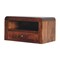 Homeroots 18" Chestnut Solid Wood One Drawer Floating Nightstand 653828 - alternate 1