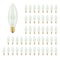 Bulbrite 15-Watt B8 Clear Dimmable Candelabra Base (E12) Incandescent Light Bulb 2700K, 50PK 861984 - alternate 1