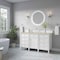 James Martin Vanities Brittany 60" Single Vanity in Bright White, w/ 3 CM Tajnar Eclos Top 655-V60S-BW-3TJR - alternate 4