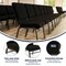 Flash Furniture Dot Fabric Church Chair, Black XU-CH-60096-BK-BAS-GG - alternate 8