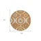 Homeroots 8' Orange Copper And Gray Round Medallion Washable Indoor Outdoor Area Rug 589640 - alternate 7