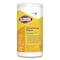 Clorox CloroxPro Disinfecting Wipes, 1-Ply, 7 x 8, Lemon Fresh, White, 75/Canister, 6PK 15948 - alternate 14